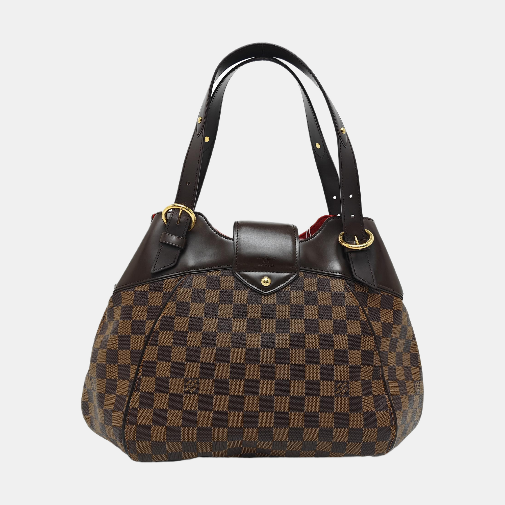 SISTINA GM Damier Ebene Coated Canvas Brown