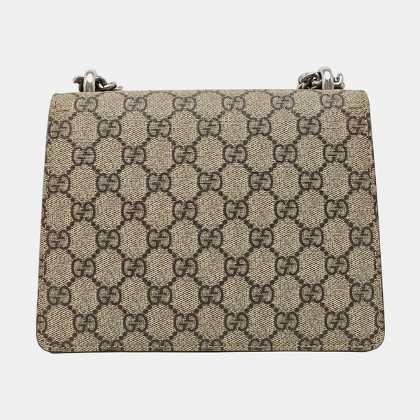Dionysus Mini Monogram Coated Canvas Beige