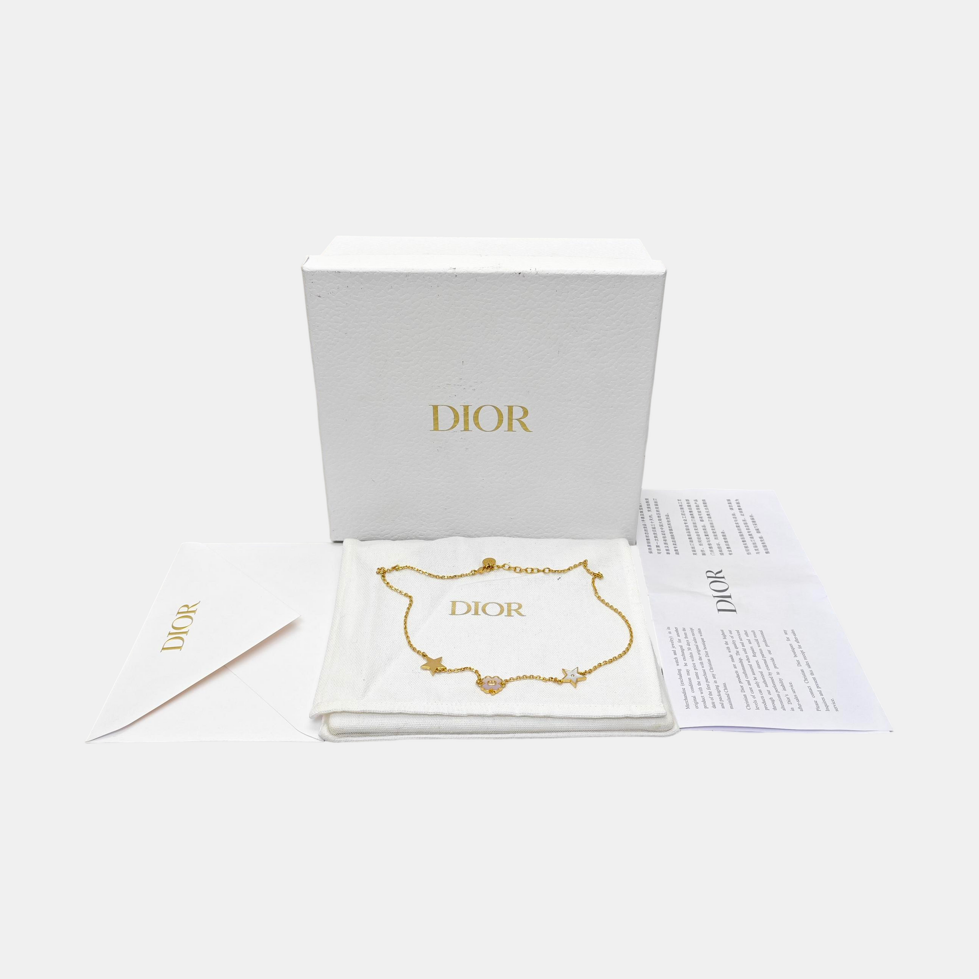 Dior Destiny Metal Gold Necklace
