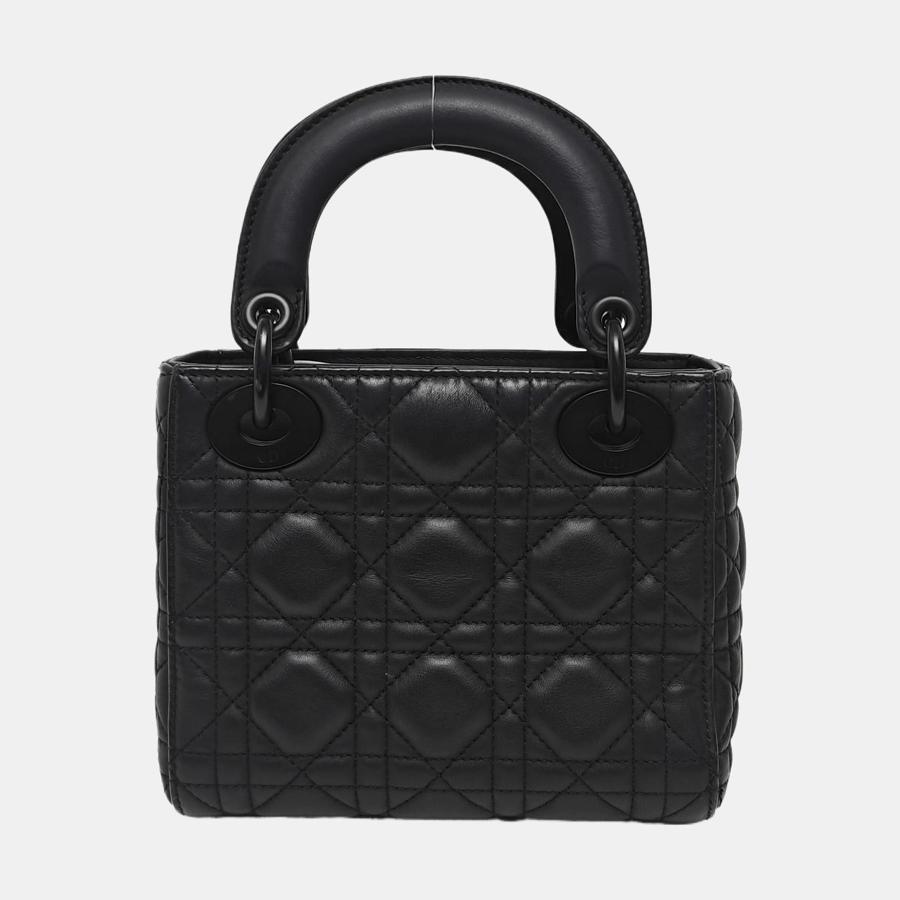 Lady Dior Mini Cannage Lambskin Black