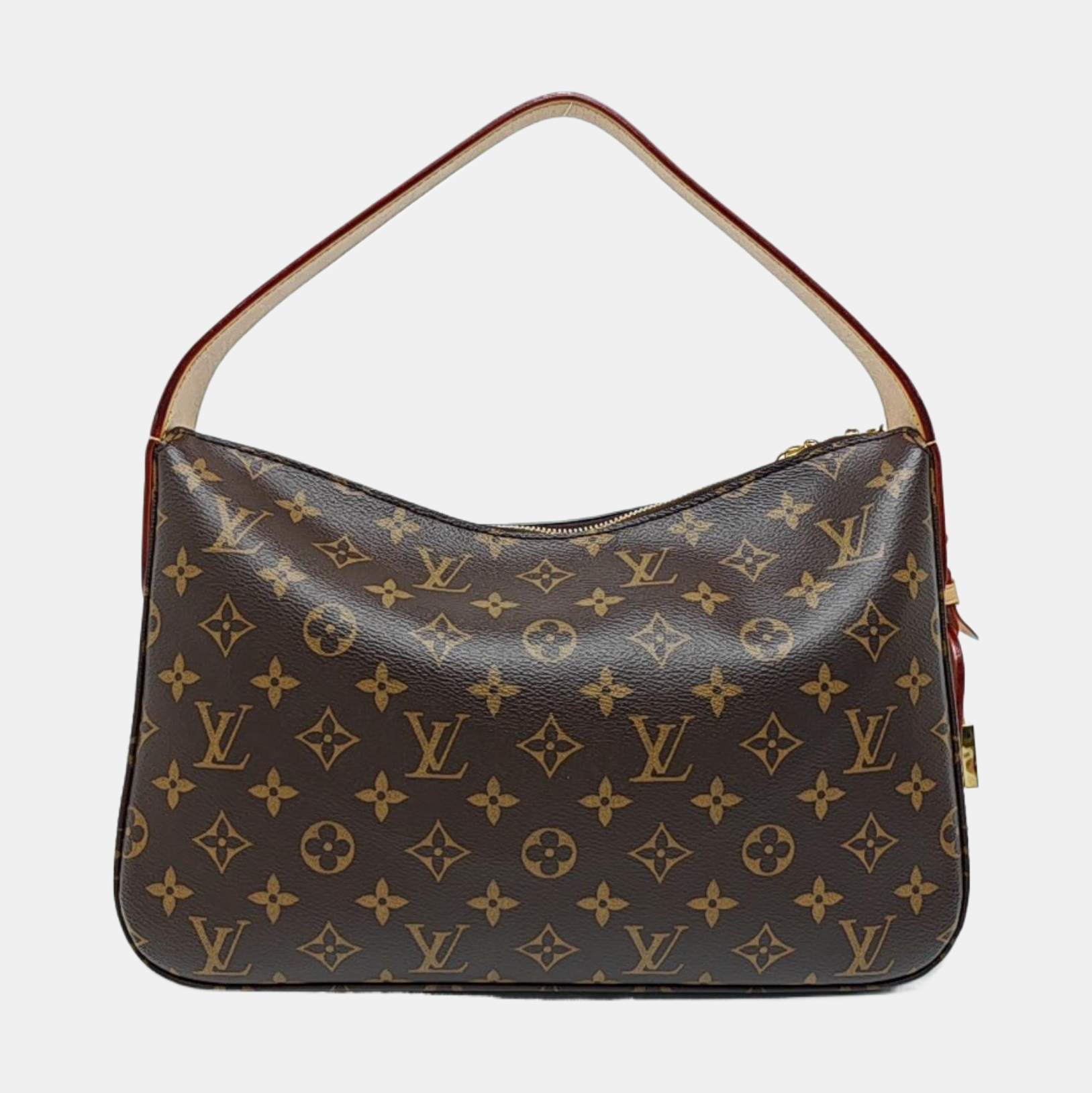 SLOUCHY PM Monogram Coated Canvas Brown