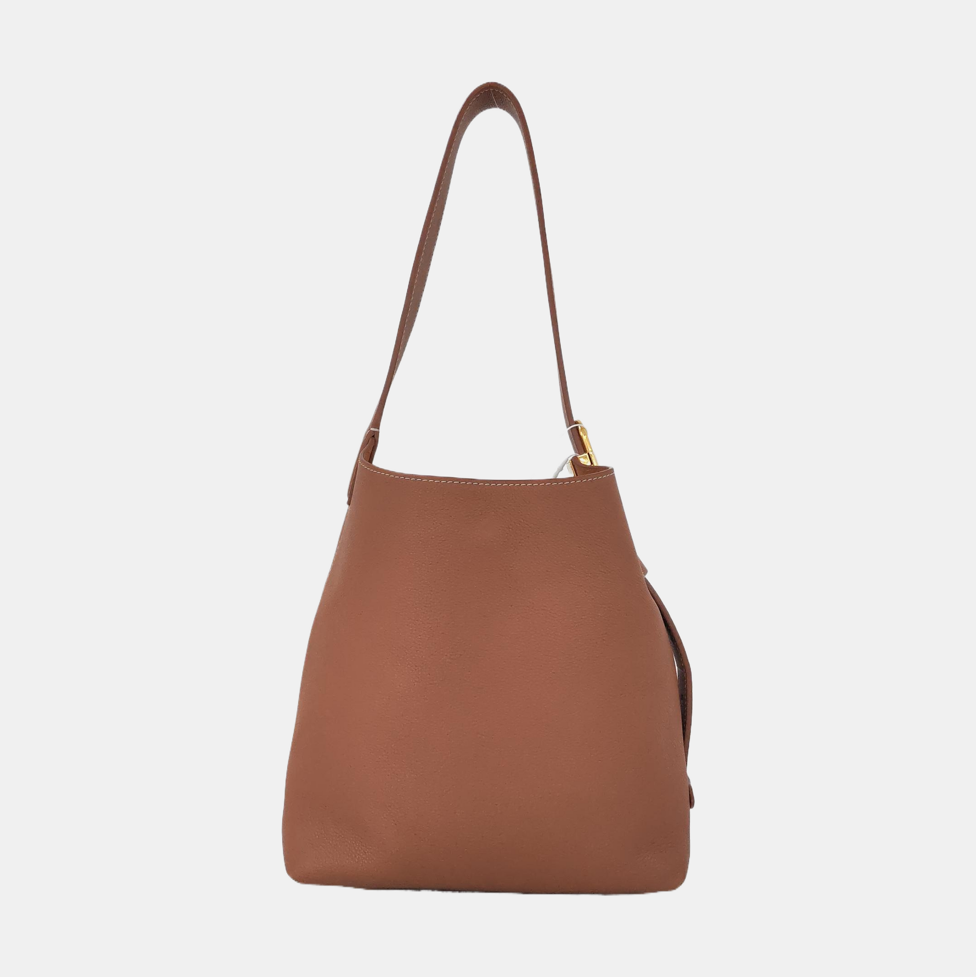 LOW KEY HOBO PM Monogram Calfskin Brown