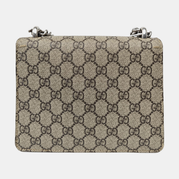 Dionysus Mini Monogram Coated Canvas Beige