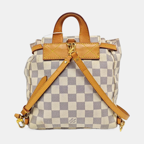 SPERONE BB Damier Azur Coated Canvas White