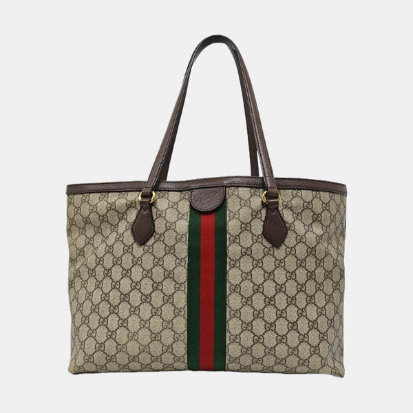 Ophidia Medium Monogram Coated Canvas Beige
