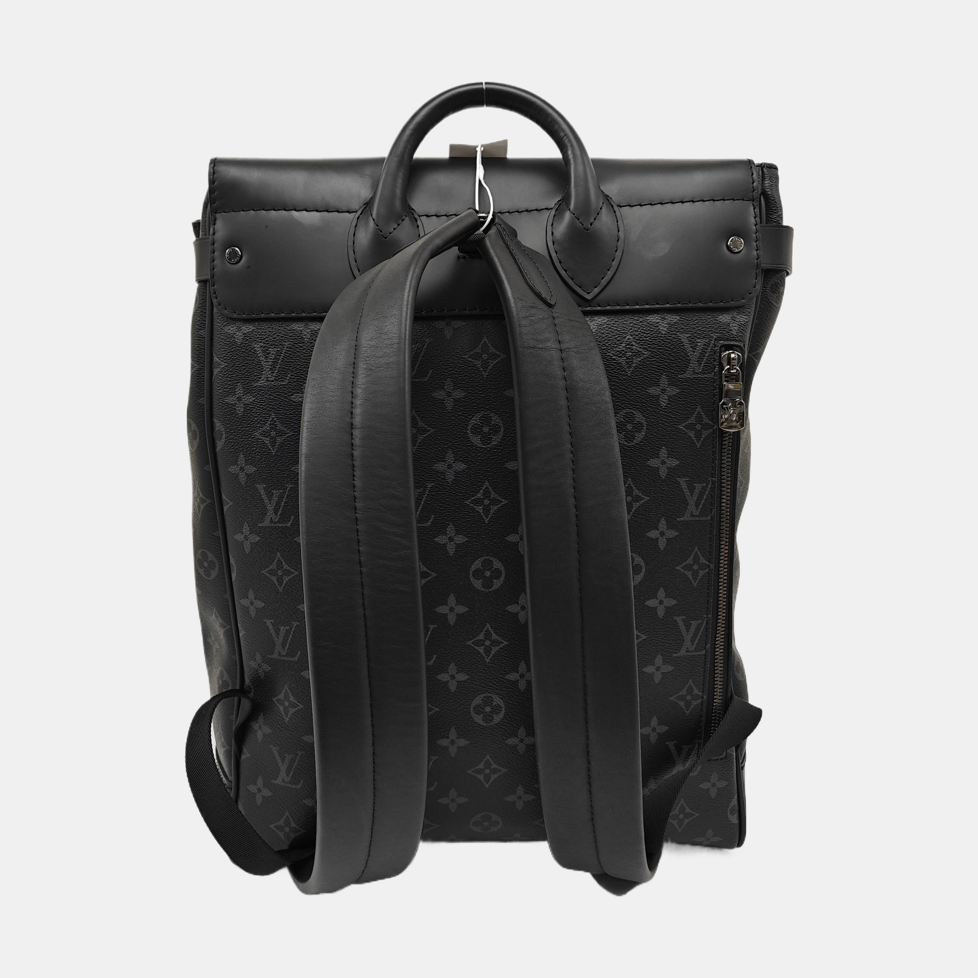 STEAMER Monogram Coated Canvas Black