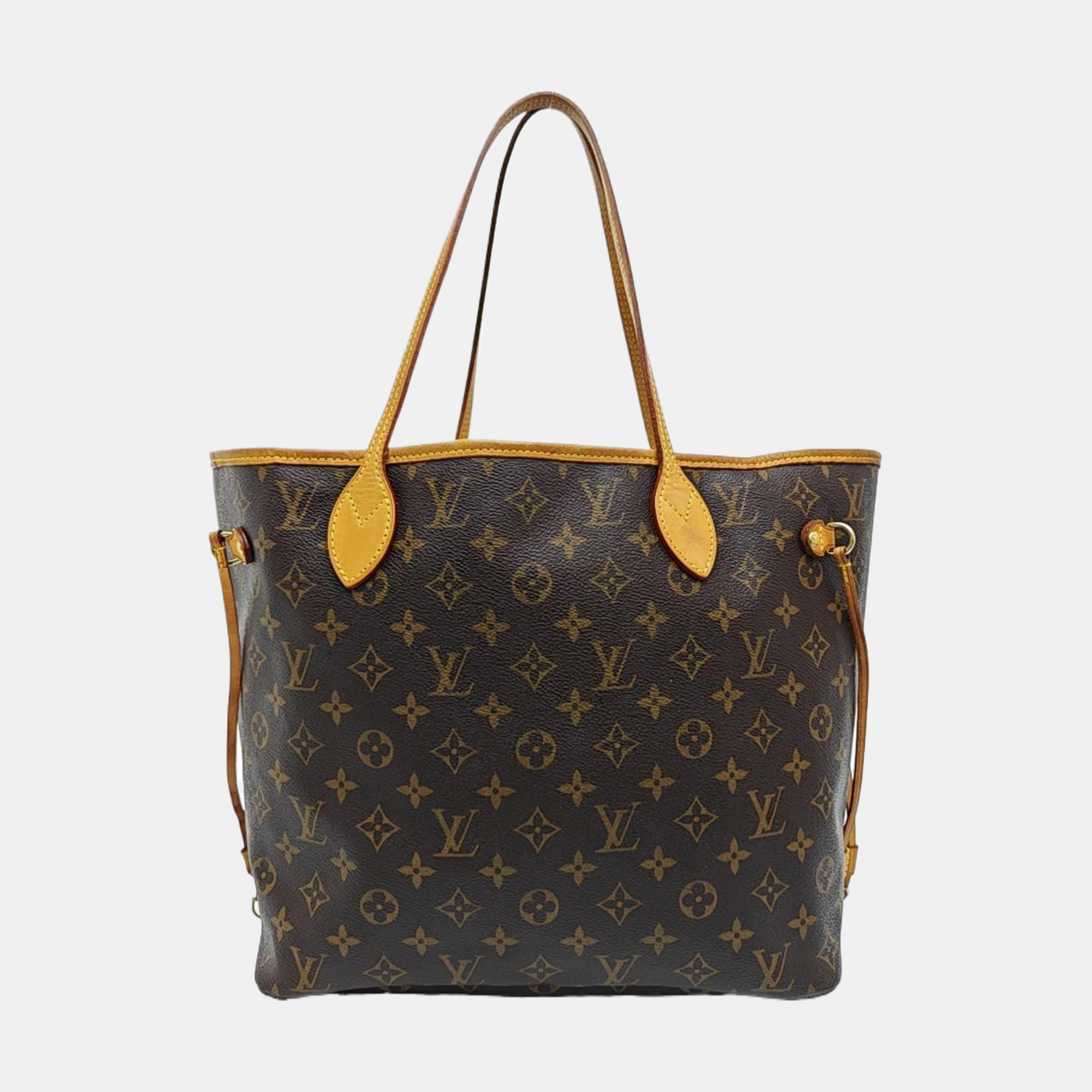 NEVERFULL MM Monogram Coated Canvas Brown