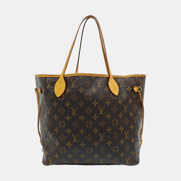 NEVERFULL MM Monogram Coated Canvas Brown