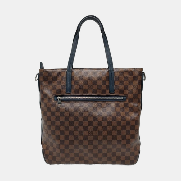 Damier Ebene Coated Canvas Brown