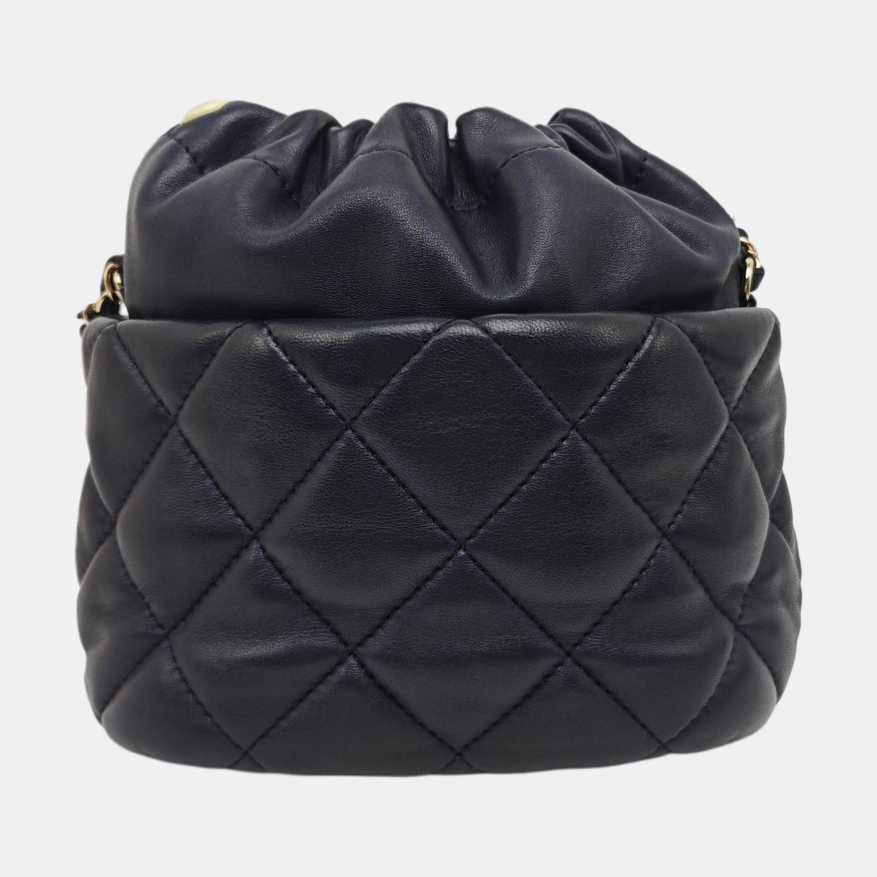 Quilted Lambskin Shoulder Bag Blue
