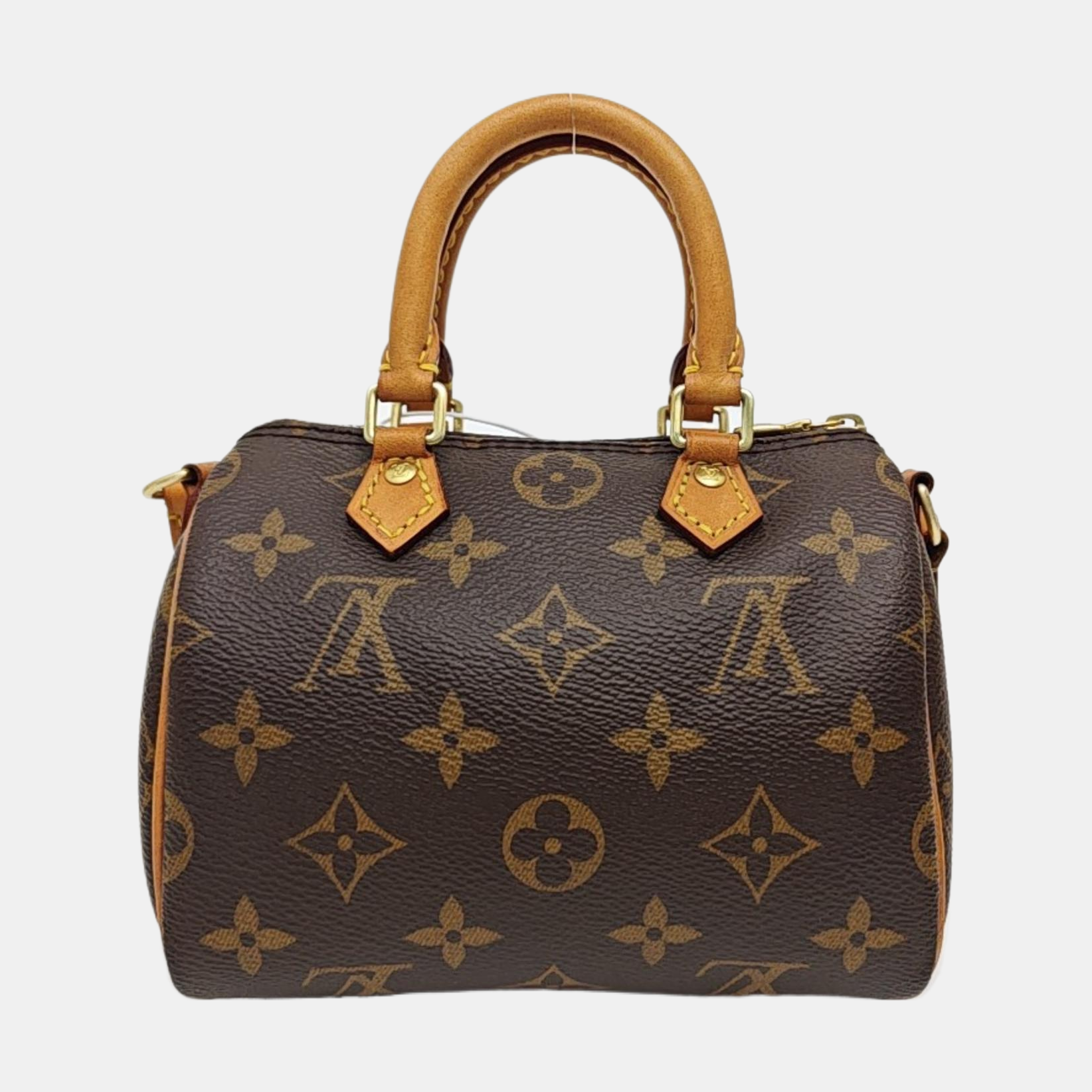 SPEEDY Nano Monogram Coated Canvas Brown