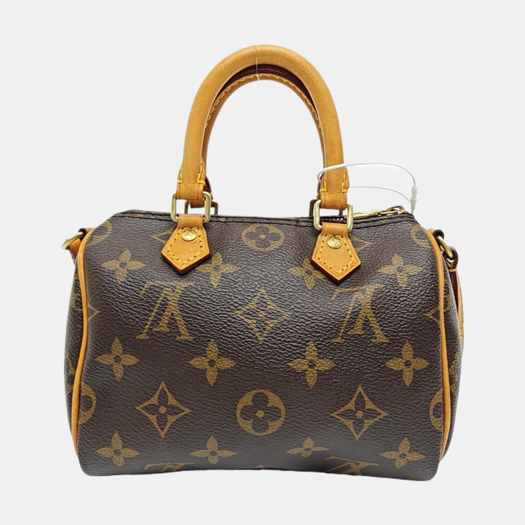 SPEEDY Nano Monogram Coated Canvas Brown