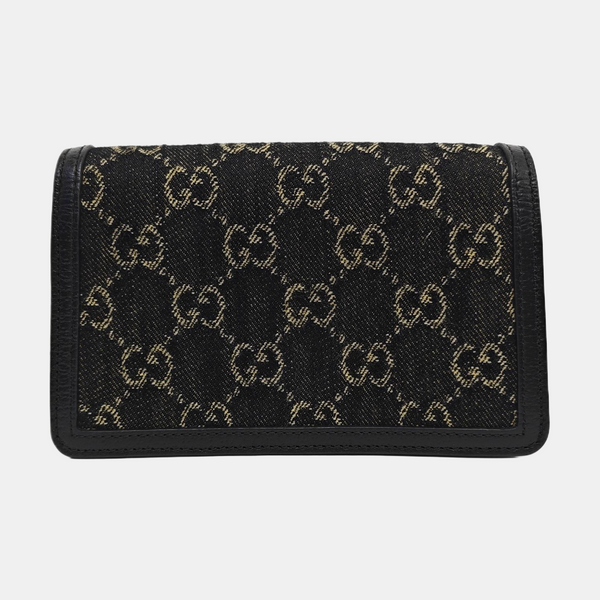 Dionysus Super Mini Monogram Denim Black