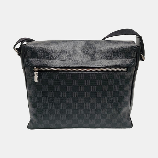 DISTRICT MM Damier Graphite Coated Canvas Gray