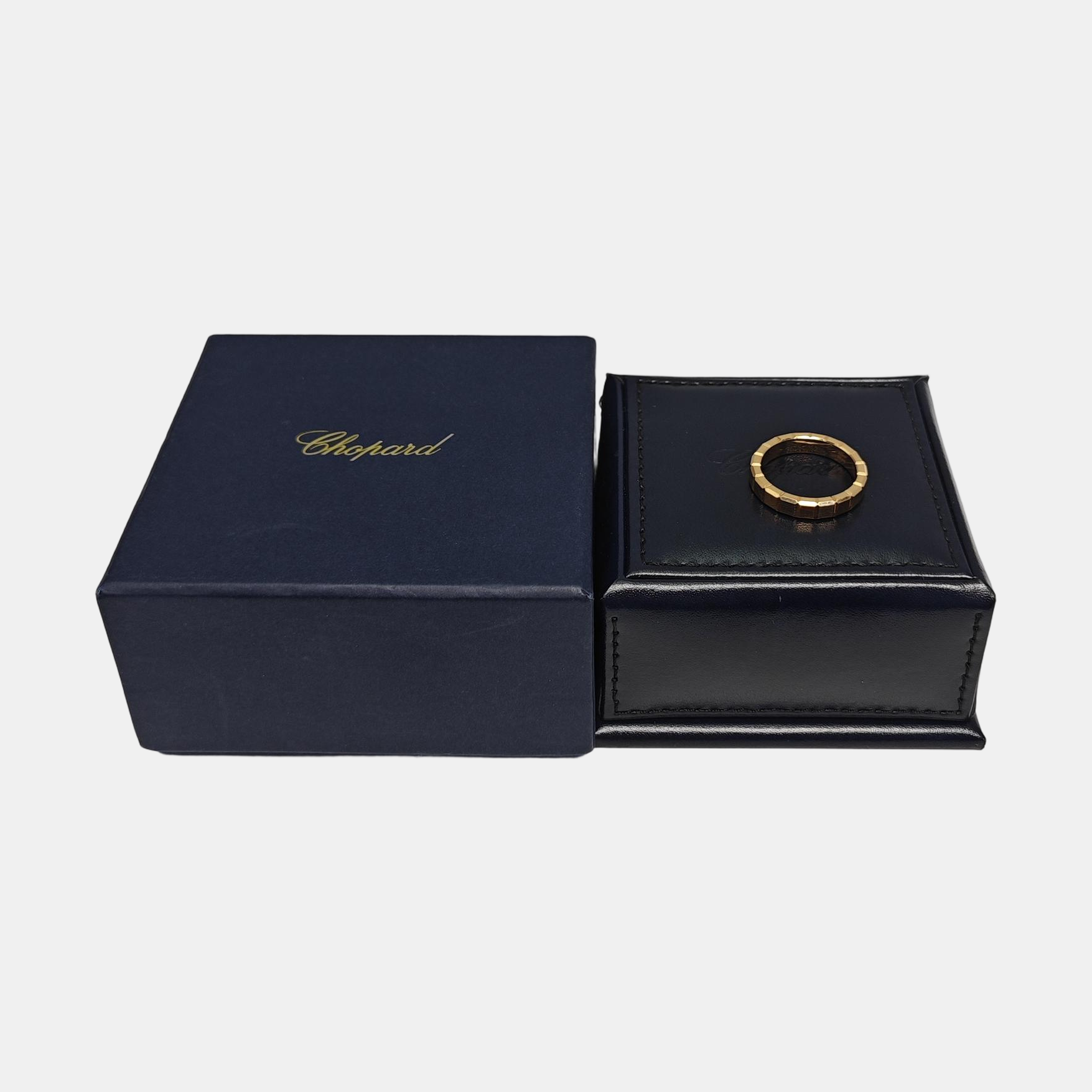 Ice Cube 18k Rose Gold Ring EU 56