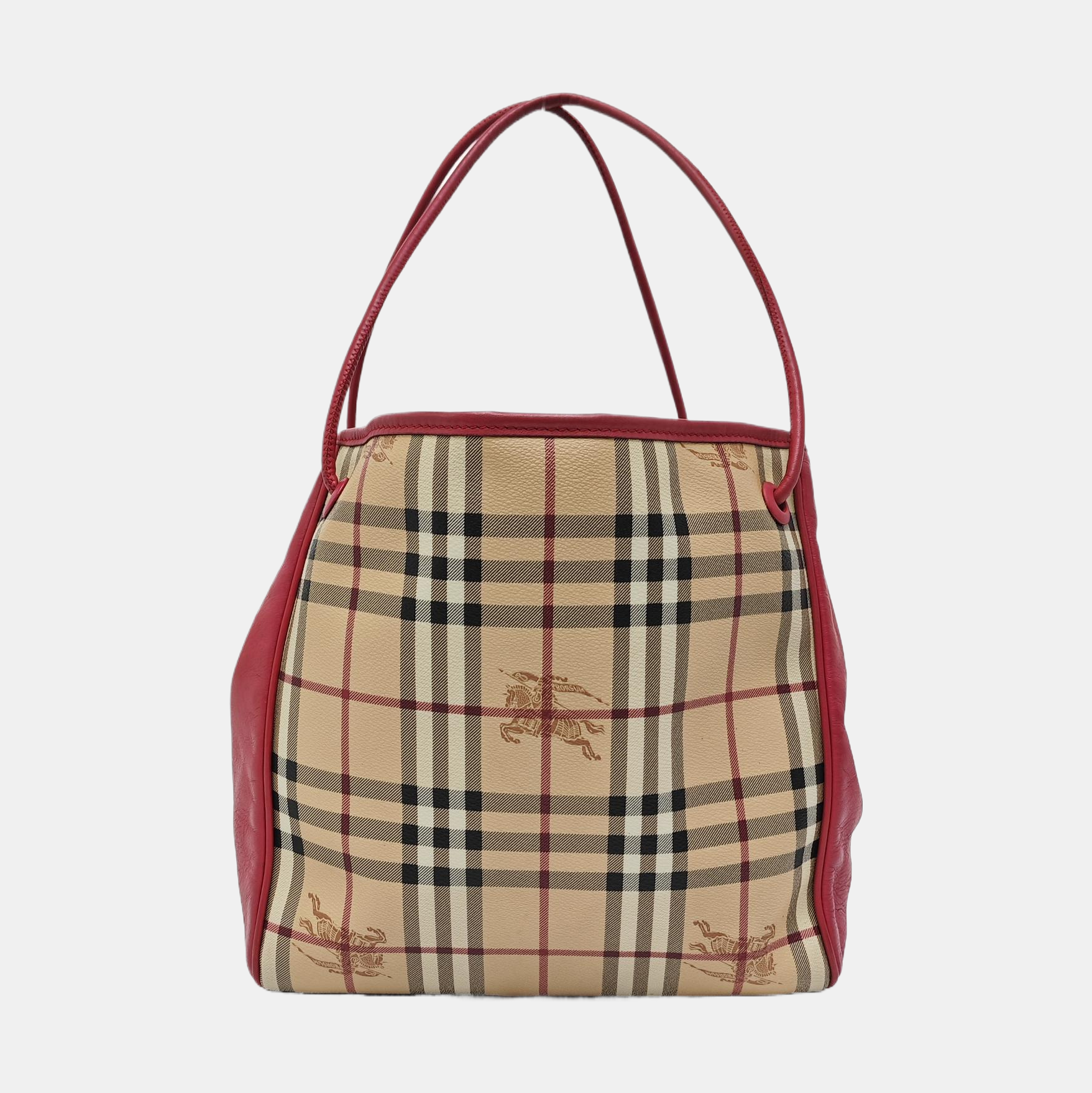 Coated Canvas Tote Bag Beige