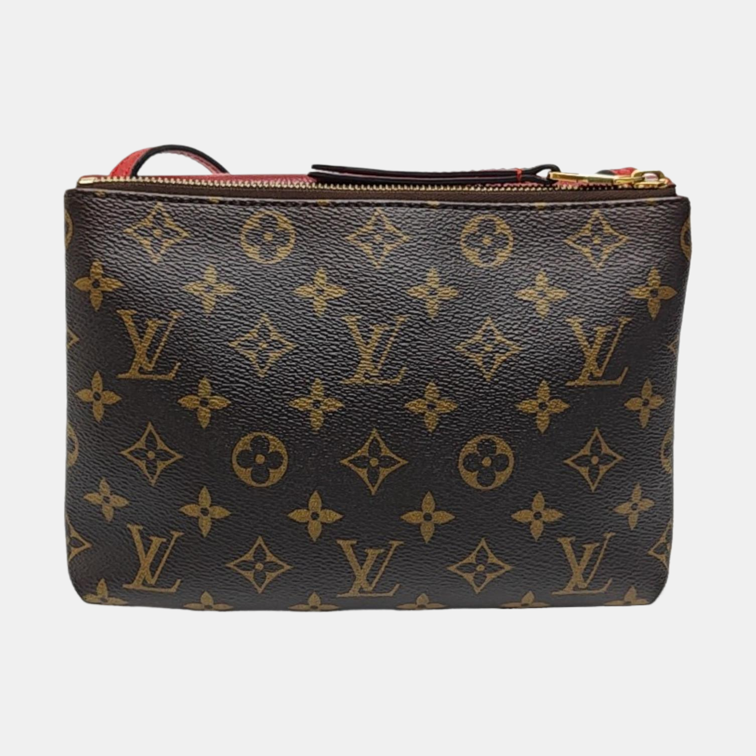 TWICE Monogram Coated Canvas Brown