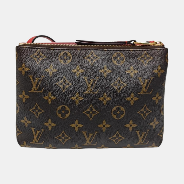 TWICE Monogram Coated Canvas Brown