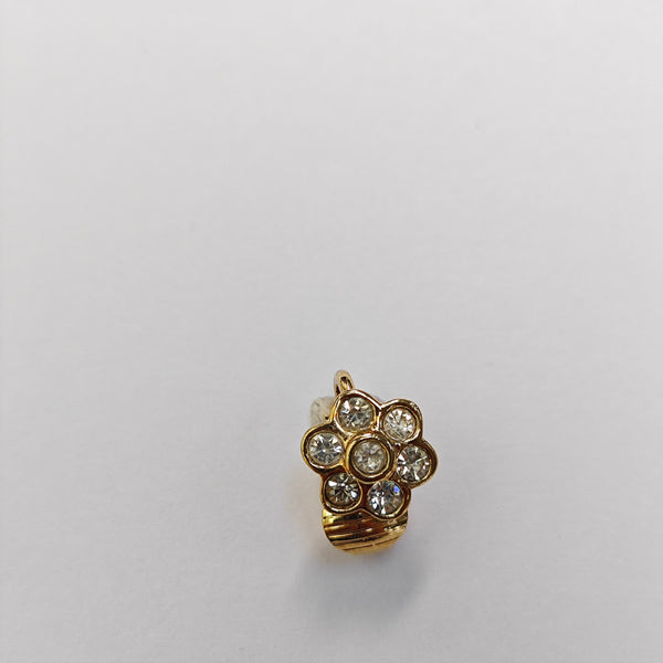Metal Gold Clip On Earrings