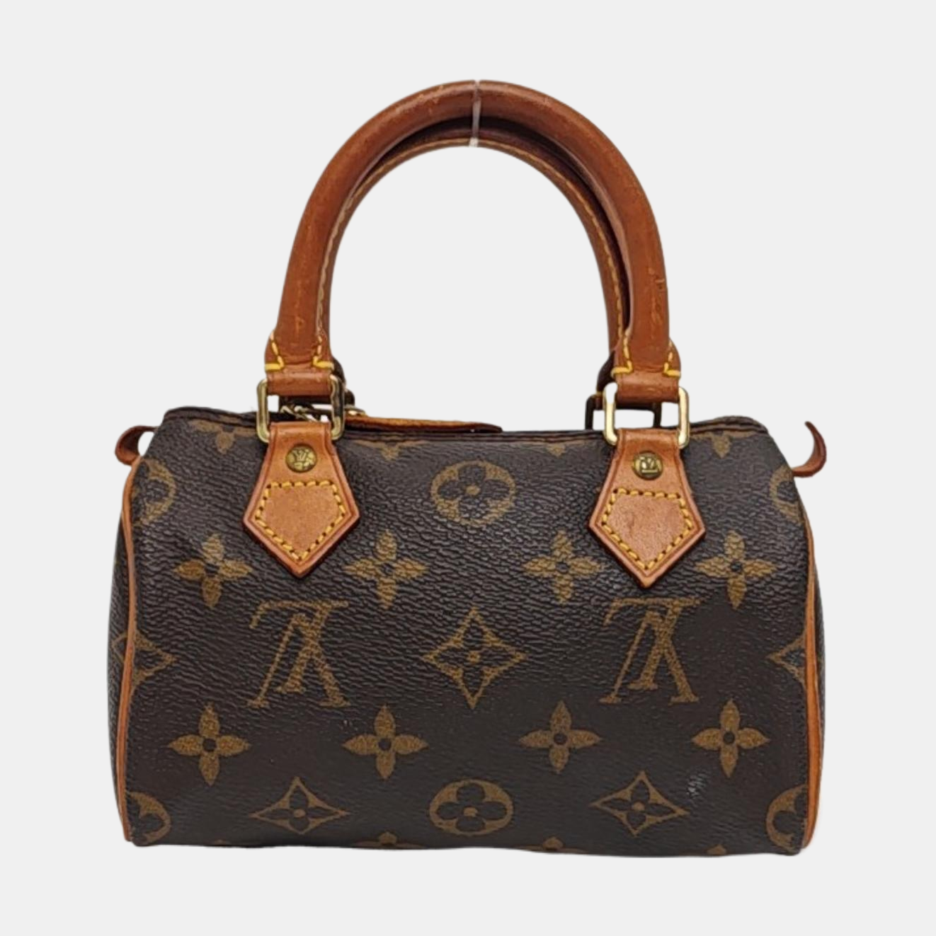 SPEEDY Nano Monogram Coated Canvas Brown