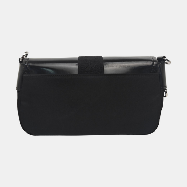 Fabric Shoulder Bag Black