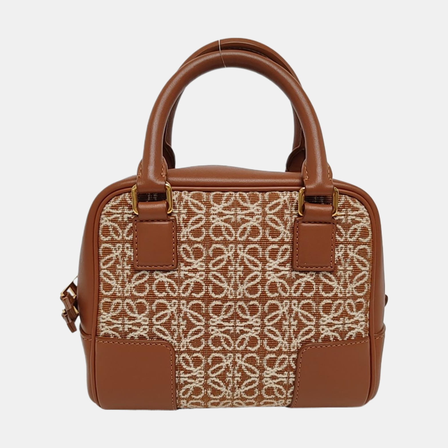 Authenticated pre-owned  Amazona Mini Fabric Brown - Shoulder Bag at Looply