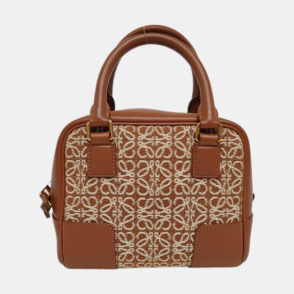 Authenticated pre-owned  Amazona Mini Fabric Brown - Shoulder Bag at Looply