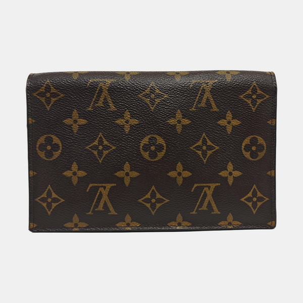 FLORE Monogram Coated Canvas Brown