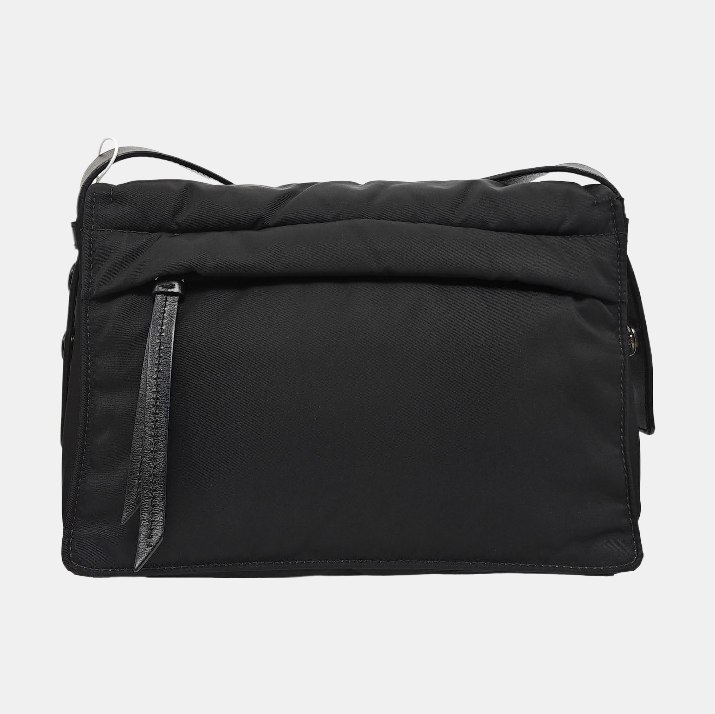 Nylon Shoulder Bag Small Black