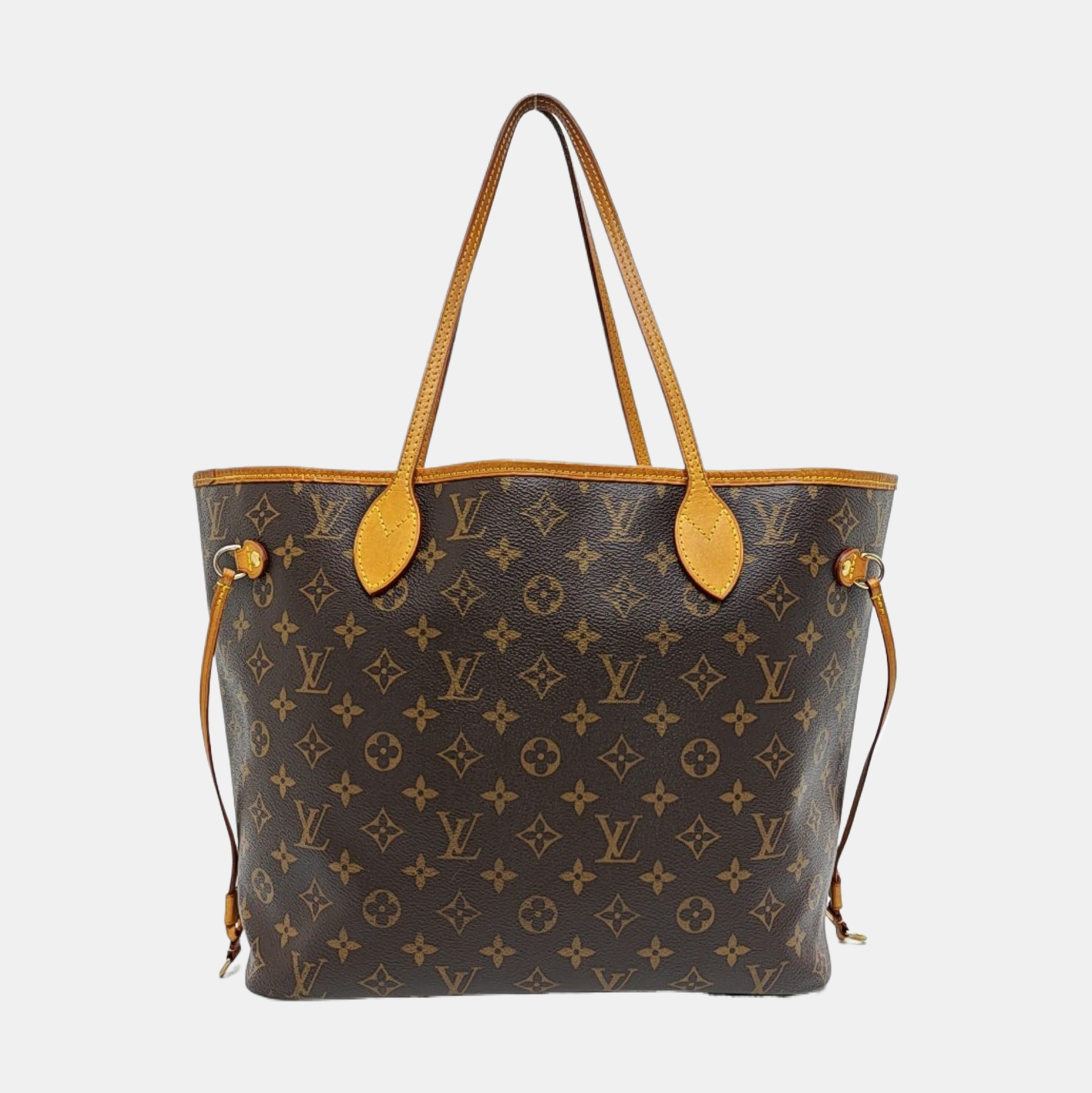 NEVERFULL MM Monogram Coated Canvas Brown