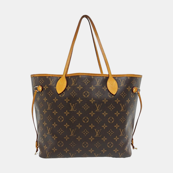NEVERFULL MM Monogram Coated Canvas Brown
