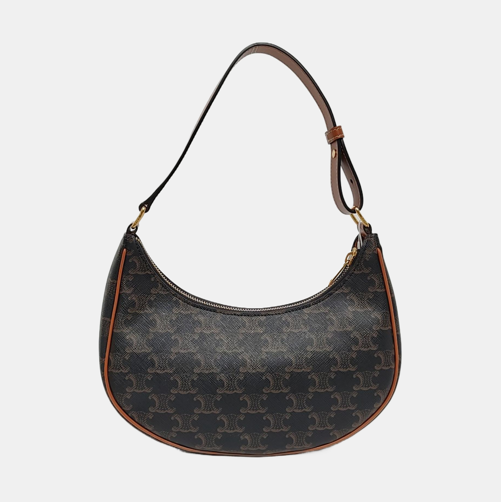 Authenticated pre-owned  AVA Coated Canvas Brown - Top Handle Bag at Looply