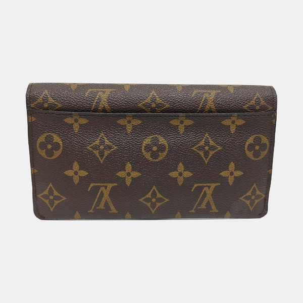 JEANNE Monogram Coated Canvas Brown Wallet