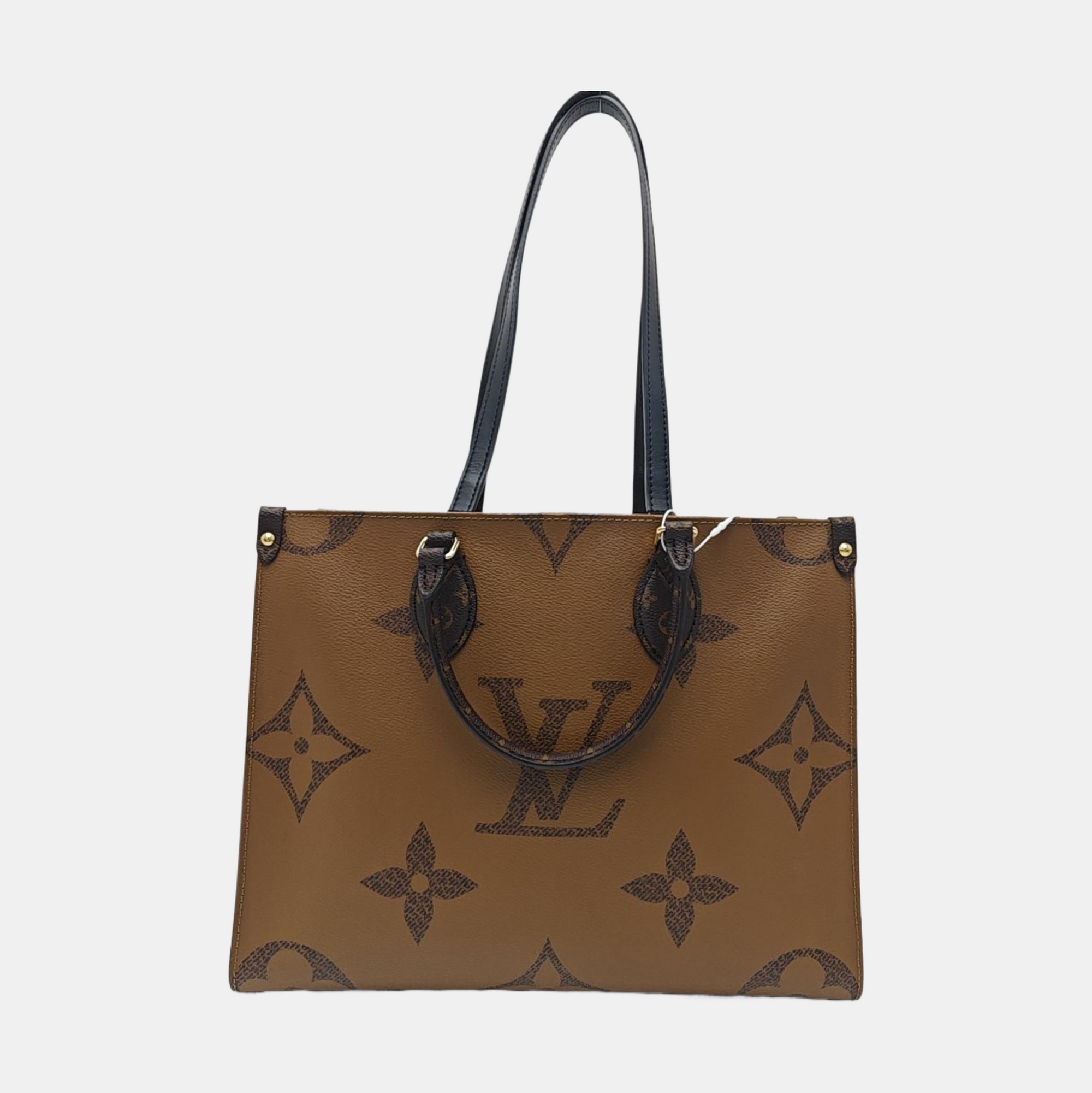ONTHEGO MM Monogram Coated Canvas Brown
