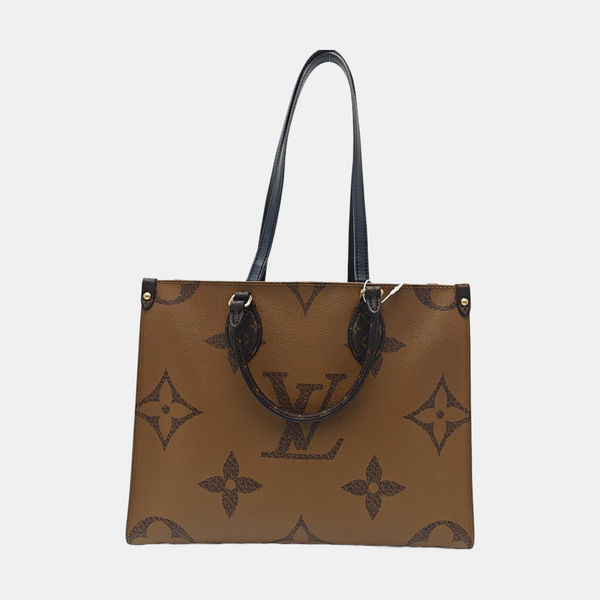 ONTHEGO MM Monogram Coated Canvas Brown