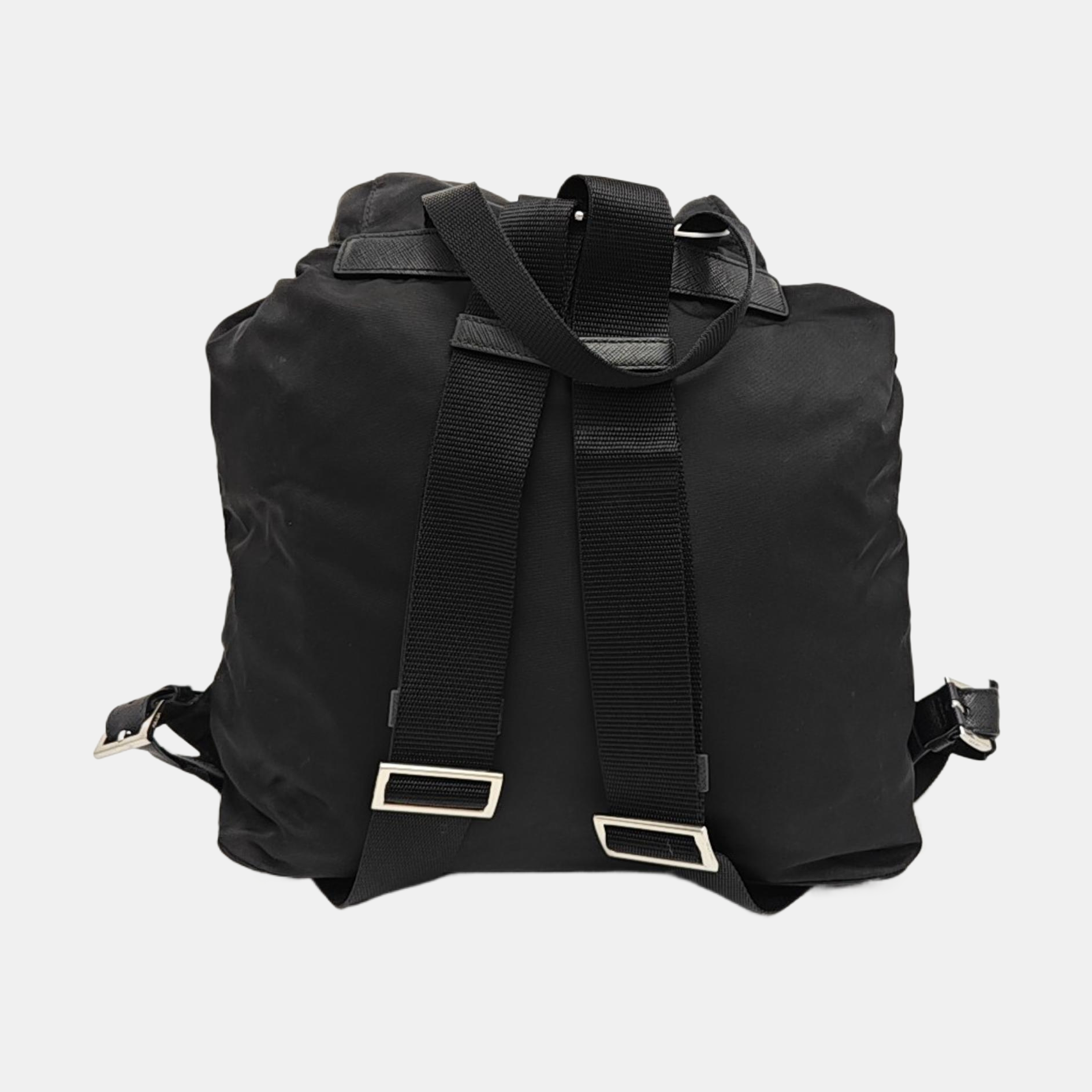 Nylon Backpack Black