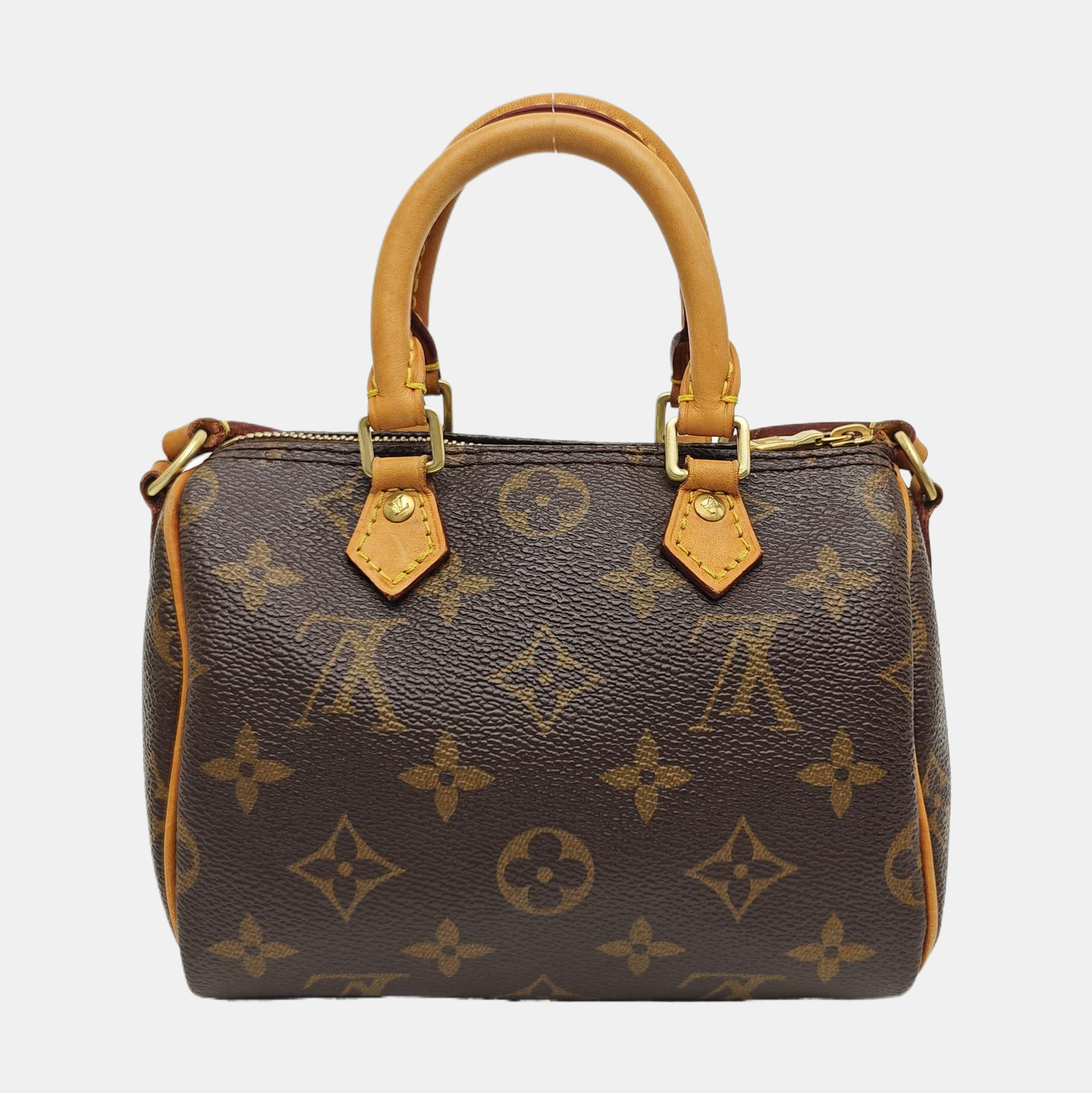 SPEEDY Nano Monogram Coated Canvas Brown
