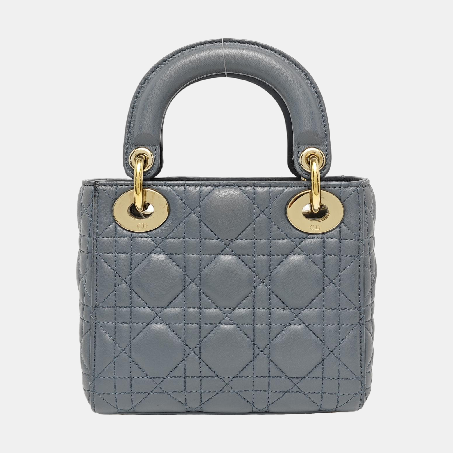 Lady Dior Mini Quilted Lambskin Blue