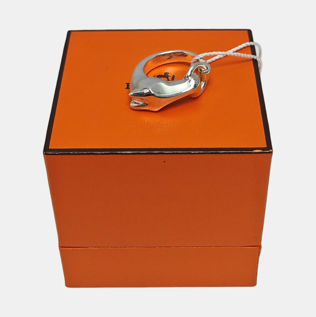 Galop Hermes 925 Sterling Silver Ring EU 55