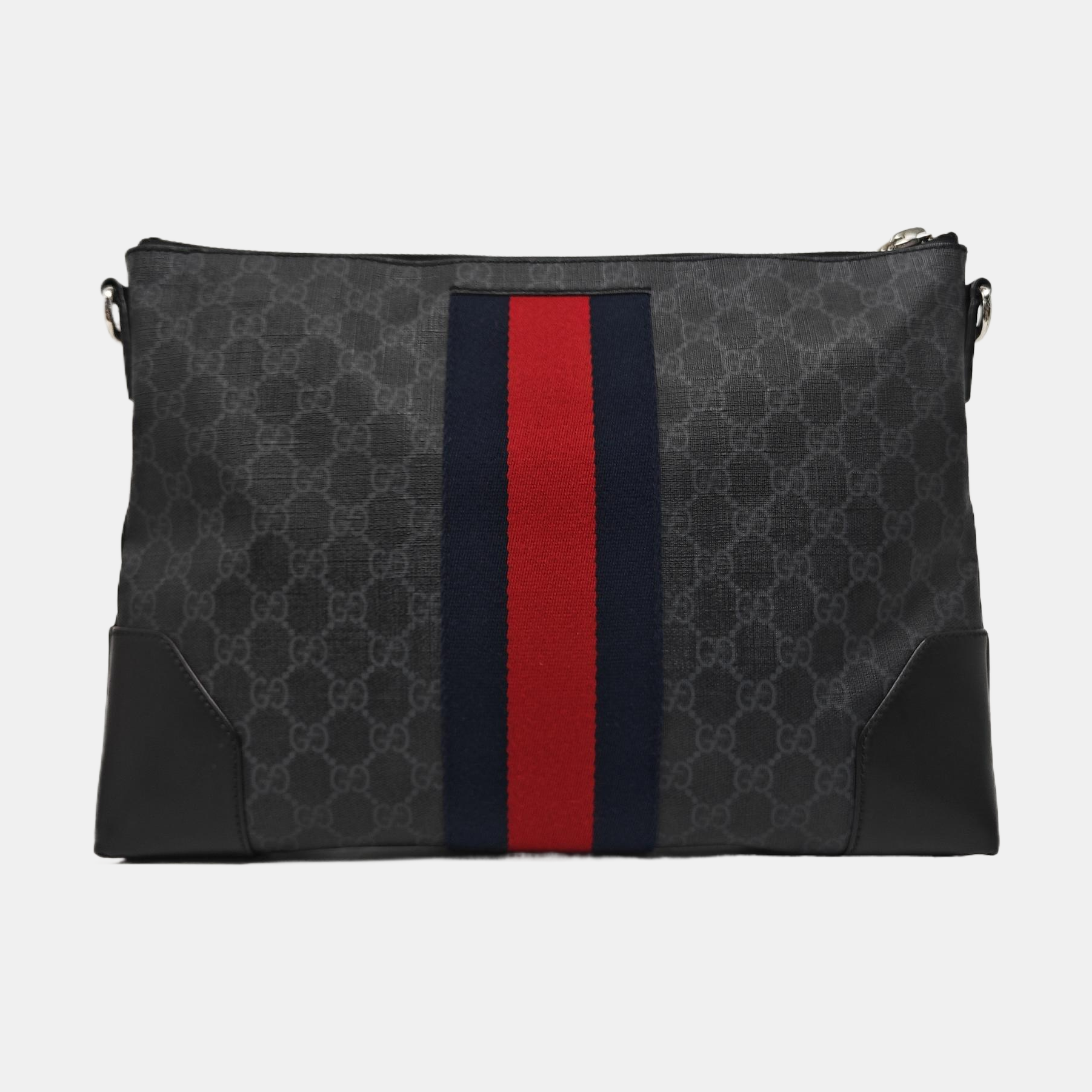 Rania Monogram Coated Canvas Black