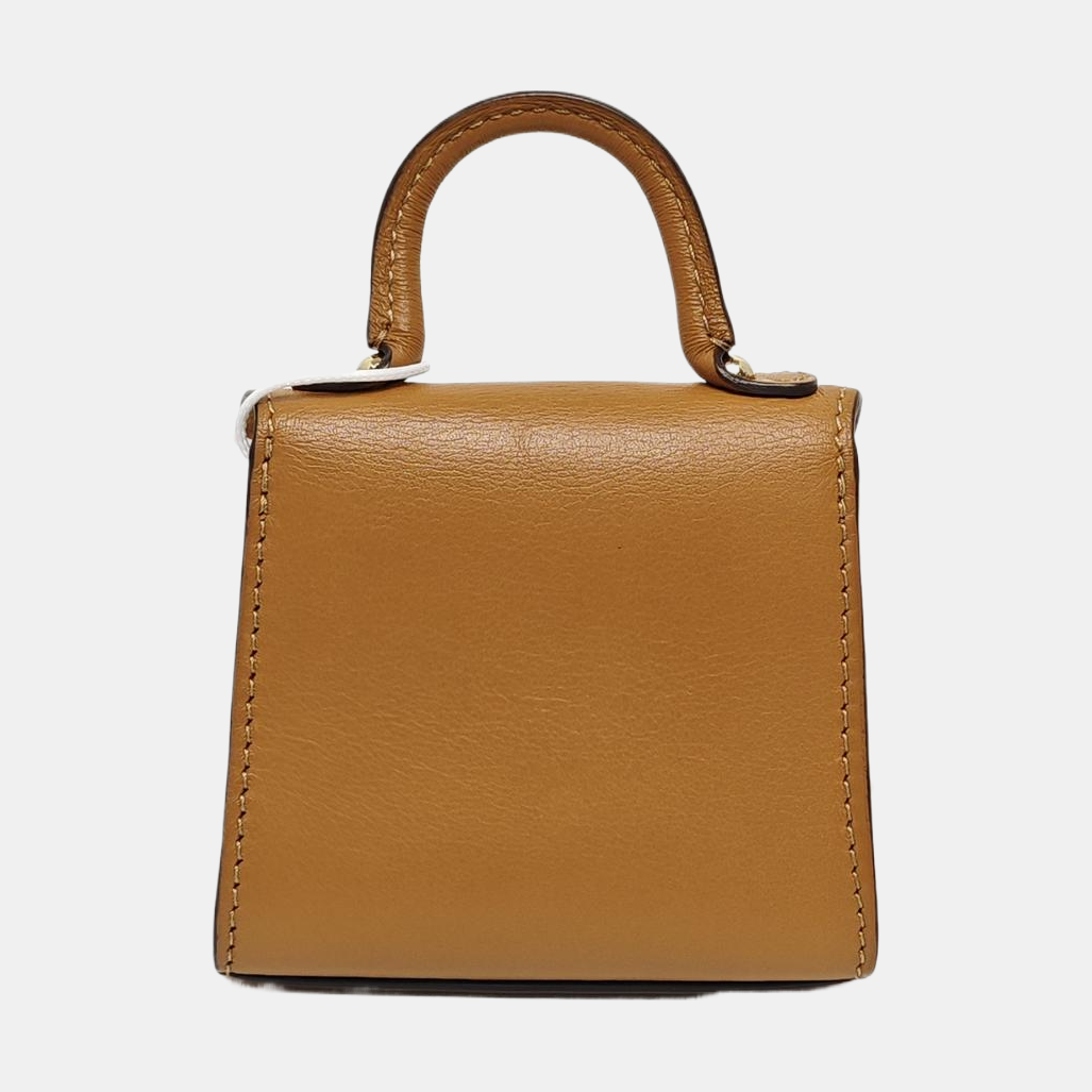 Brillant Leather Brown Key Pouch