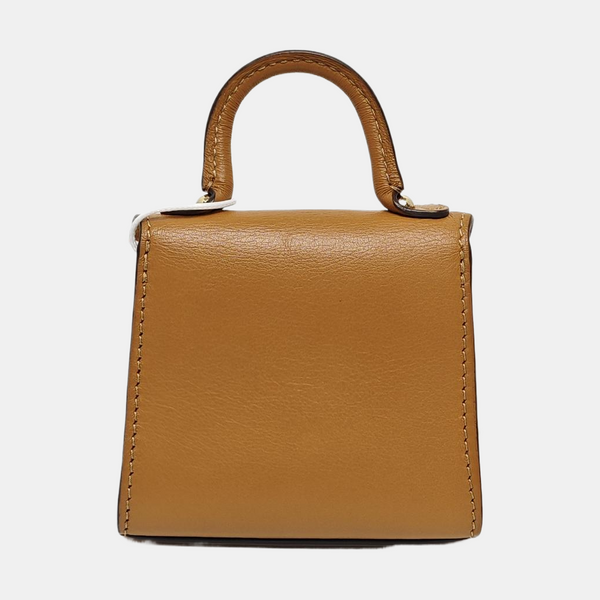 Brillant Leather Brown Key Pouch
