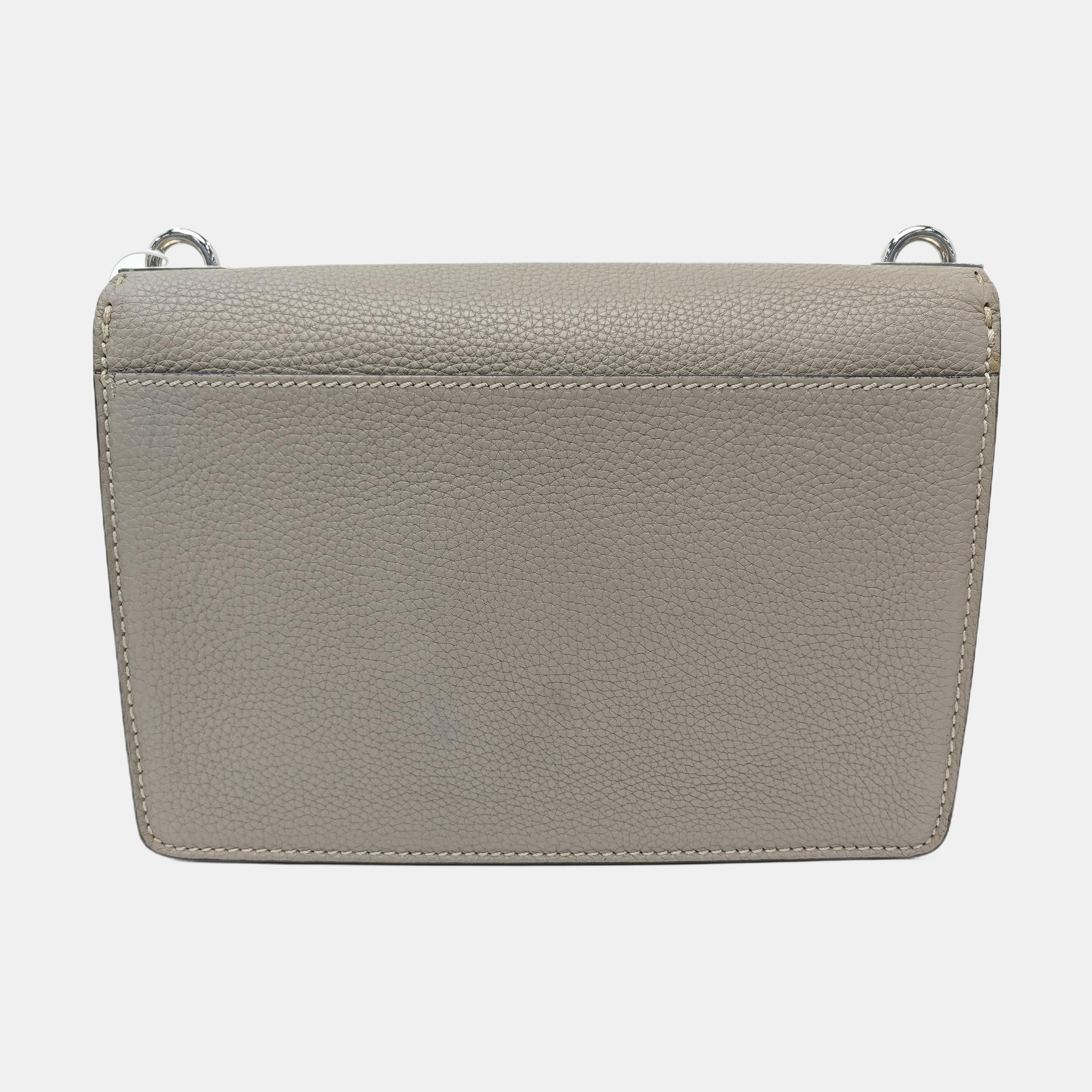 Calfskin Shoulder Bag Gray