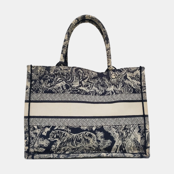 Book Tote Medium Canvas Blue