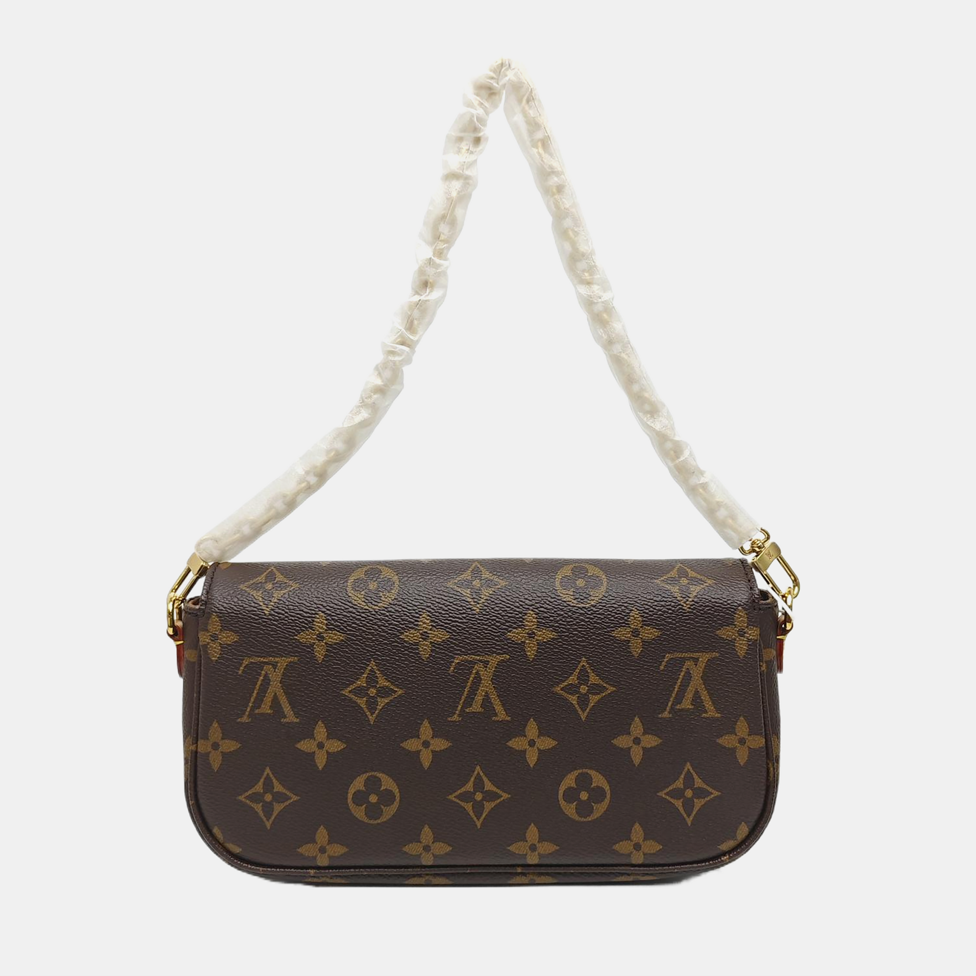 IVY Monogram Coated Canvas Brown