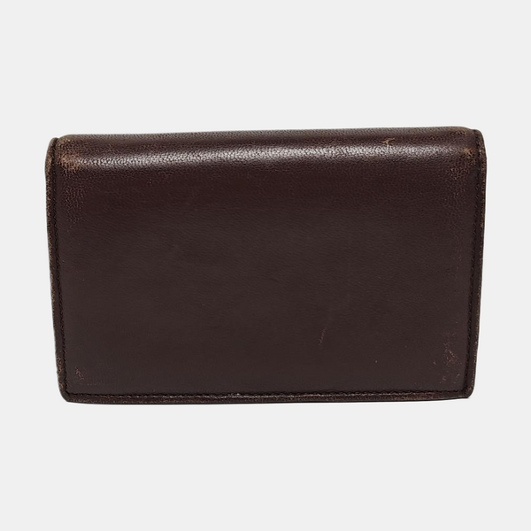 Calfskin Card Holder Brown