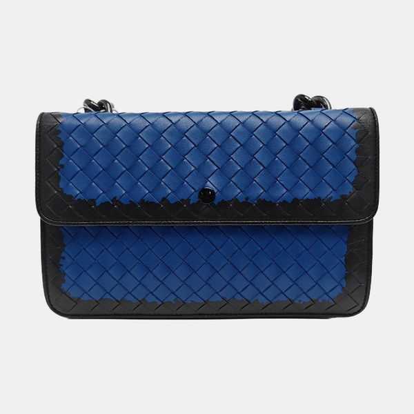 Calfskin Shoulder Bag Blue