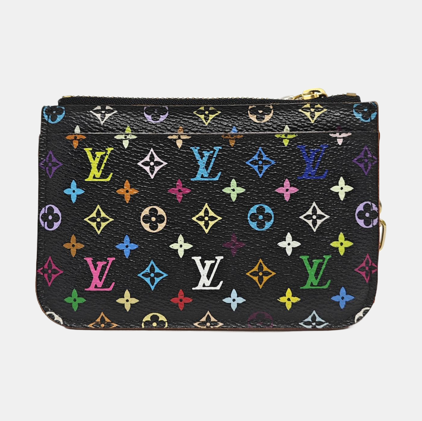LV × TM Monogram Coated Canvas Wallet Black