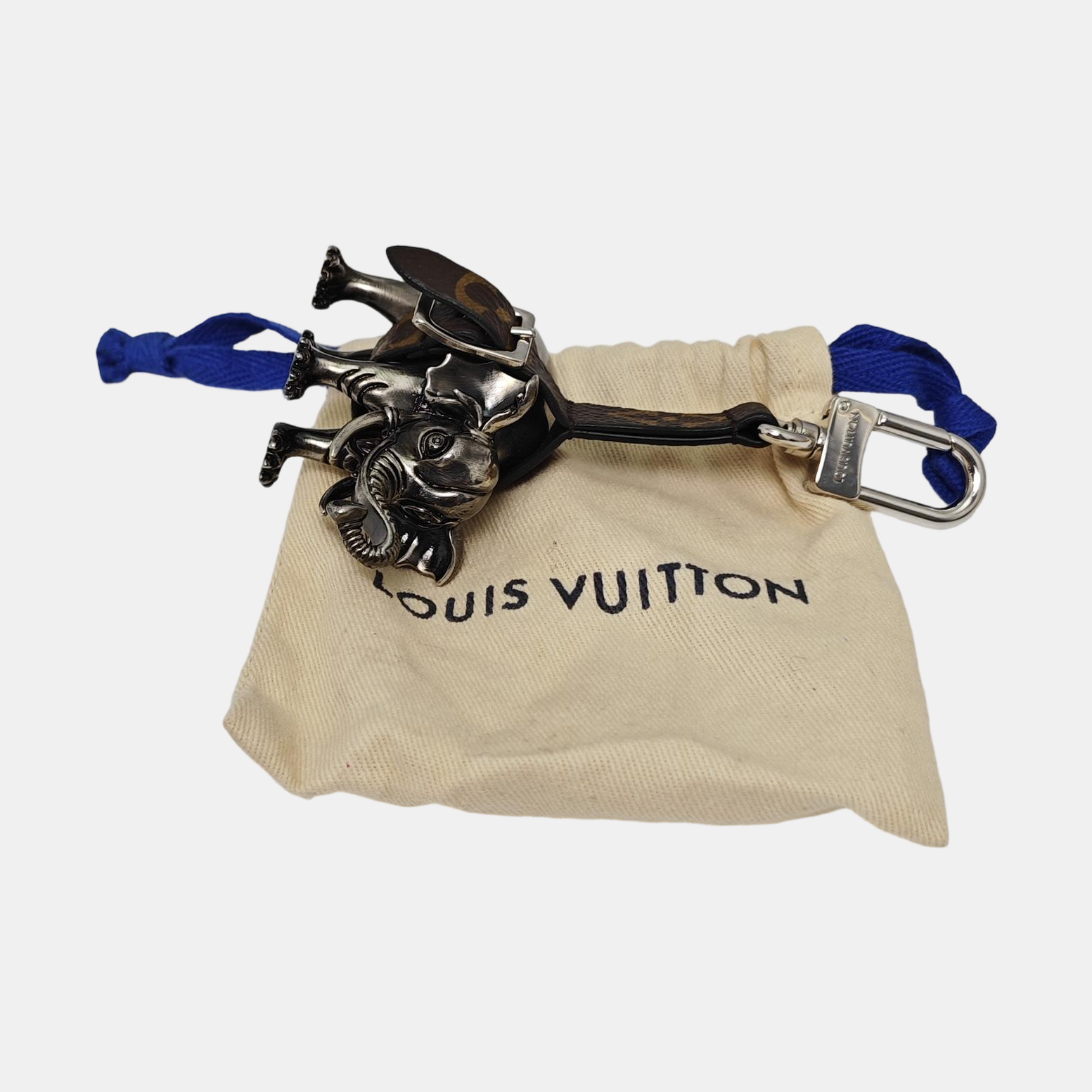 Metal Bag Charm Gray