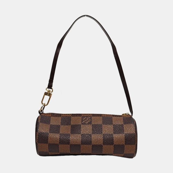 PAPILLON Mini Damier Ebene Coated Canvas Brown